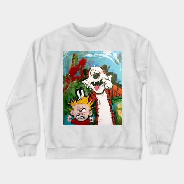 Calvin & Hobbes Crewneck Sweatshirt by Anthony Statham